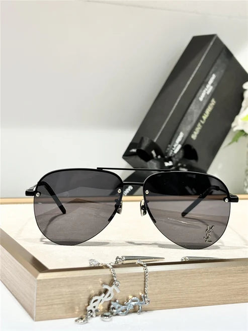 - YSL Saint Laurent 11M Classic Sun Aviator Unisex Sunglasses ✨