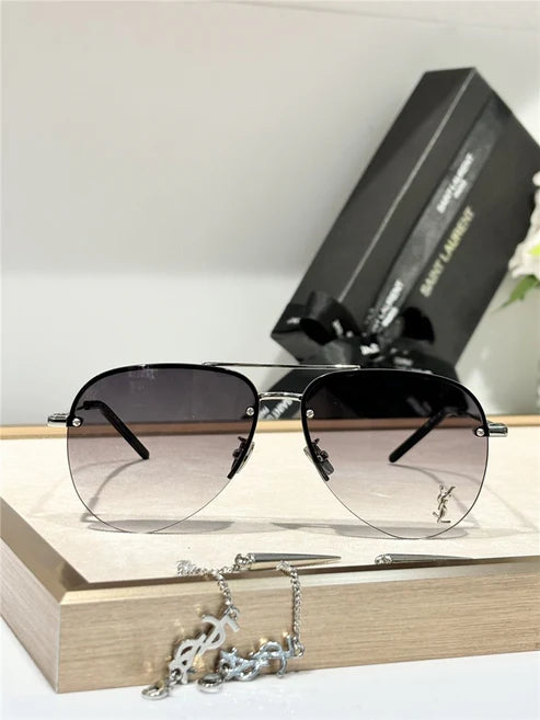 - YSL Saint Laurent 11M Classic Sun Aviator Unisex Sunglasses ✨