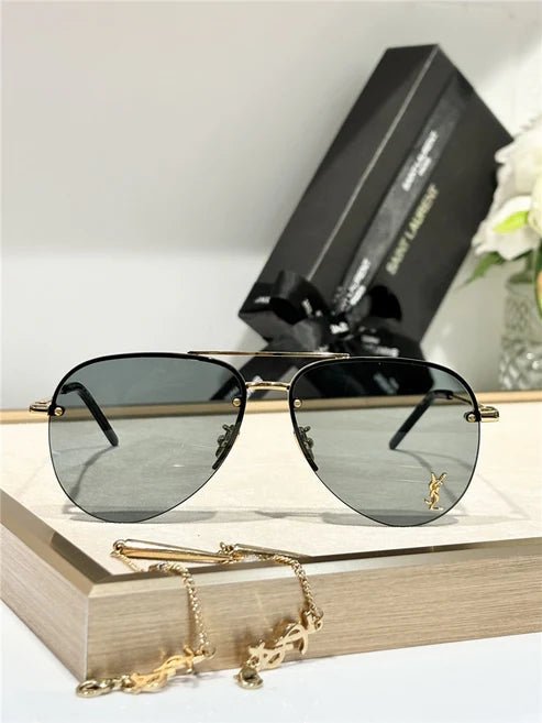 - YSL Saint Laurent 11M Classic Sun Aviator Unisex Sunglasses ✨