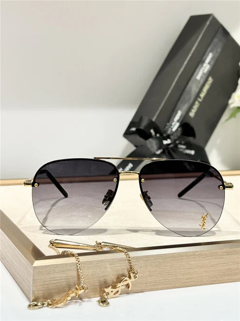 - YSL Saint Laurent 11M Classic Sun Aviator Unisex Sunglasses ✨