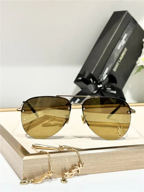 - YSL Saint Laurent 11M Classic Sun Aviator Unisex Sunglasses ✨