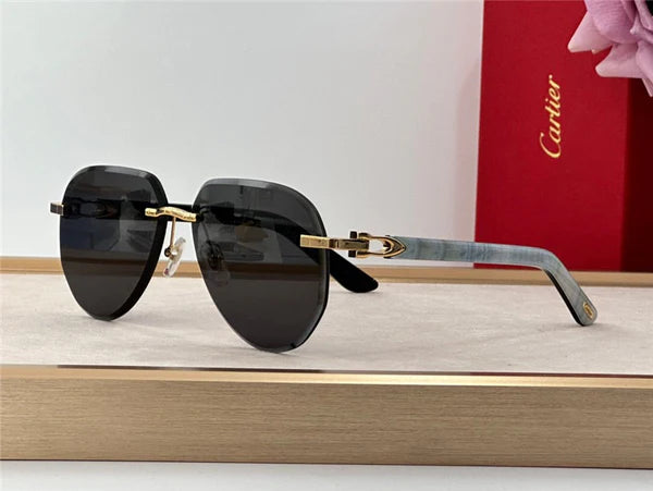 Cartier C DECOR CT0440S Wood frame Unisex Sunglasses 🐆