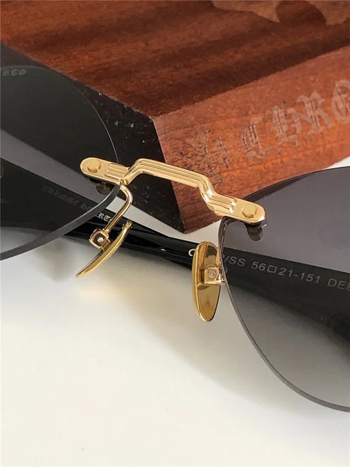 Chrome Hearts DEEP III 3 Rhombus Zeiss Lens Unisex Sunglasses⚜️