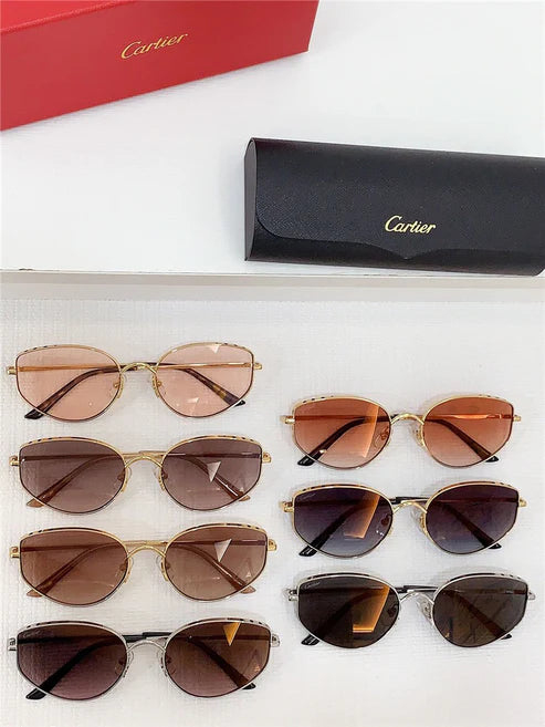 NEW Cartier metal frame sunglasses Panthere Women's s 0300S | 001 🐆