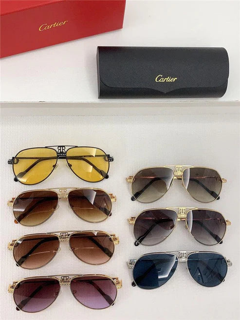 Cartier Santos Vendome Diamond Vintage Style Sunglasses 62mm 💎