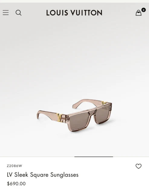 Louis Vuitton Z2086W New LV Sleek Square Sunglasses ✨