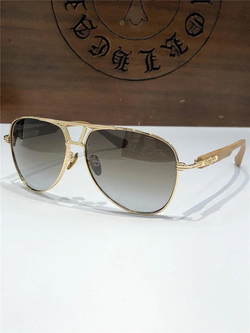 Chrome Hearts Aviator Sunglasses 60mm-4 STYLE🔱