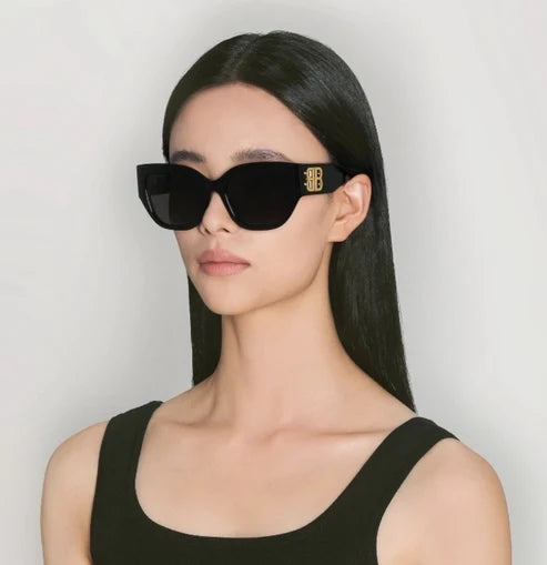 BALENCIAGA BB0323SK 003 acetate Sunglasses 🖤