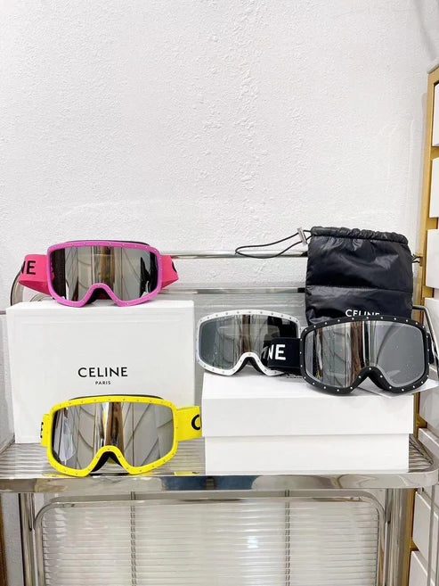 CELINE EYEWEAR Studded Ski Goggles Sunglasses ✨