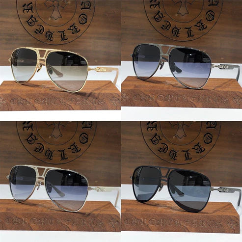 Chrome Hearts Aviator Sunglasses 60mm-4 STYLE🔱