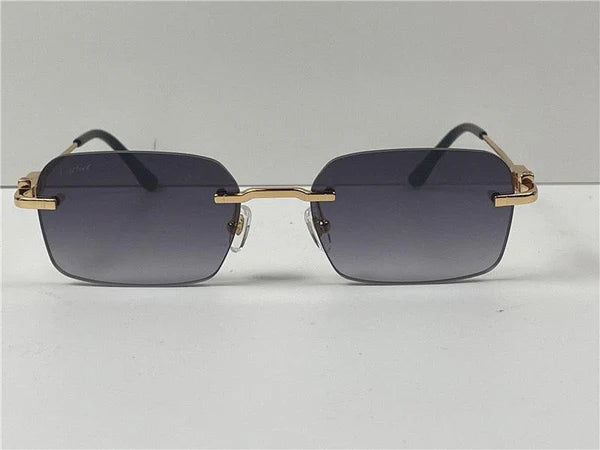 CARTIER CT0290 Gold-Silver Men's Sunglasses 👑