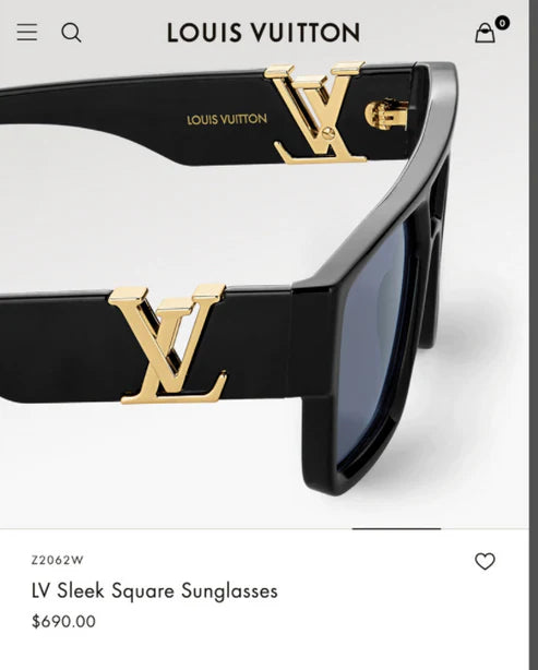 Louis Vuitton Z2086W New LV Sleek Square Sunglasses ✨