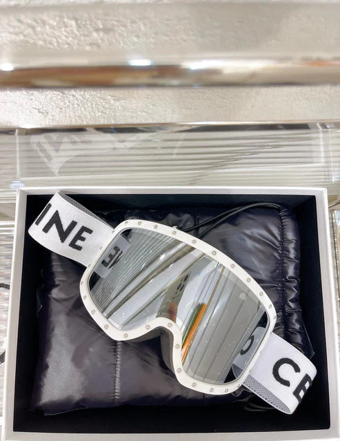 CELINE EYEWEAR Studded Ski Goggles Sunglasses ✨