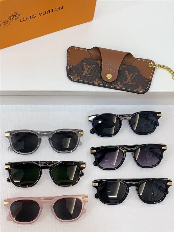 Louis Vuitton LV Signature Square Round Sunglasses Unisex Z1963U✨