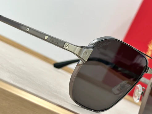 Cartier Exception POLARISED CT0424S 001 Sunglasses Pilot 59-15-140 ✨