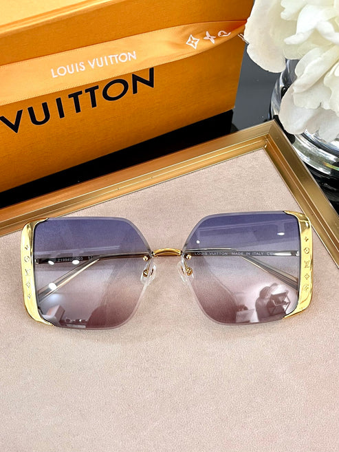 Louis Vuitton Z1994U LV Moon Metal Square Sunglasses Women's Sunglasses ✨