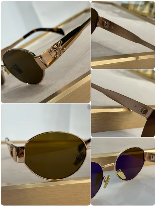 Celine Triomphe Metal Oval 40235 Women's Sunglasses✨