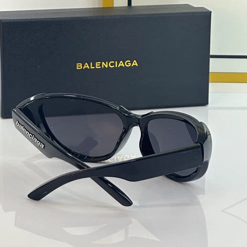 BALENCIAGA 0201S Black Mask Butterfly / Cat Eye Fashion Sunglasses 🖤