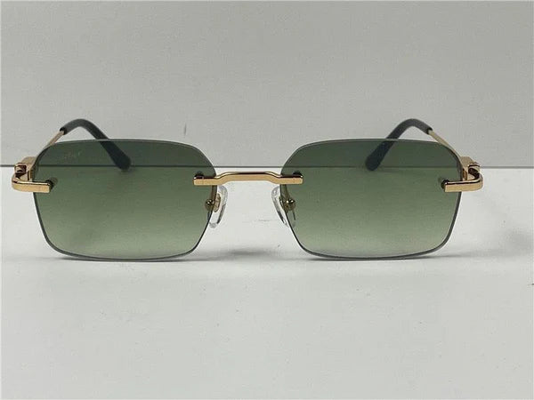 CARTIER CT0290 Gold-Silver Men's Sunglasses 👑