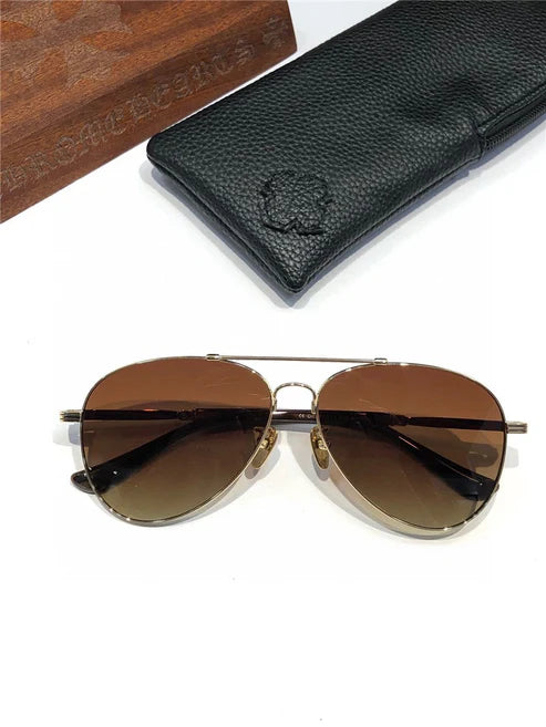 Chrome Hearts 8230 Metal-Acetate Aviator Sunglasses⚜️