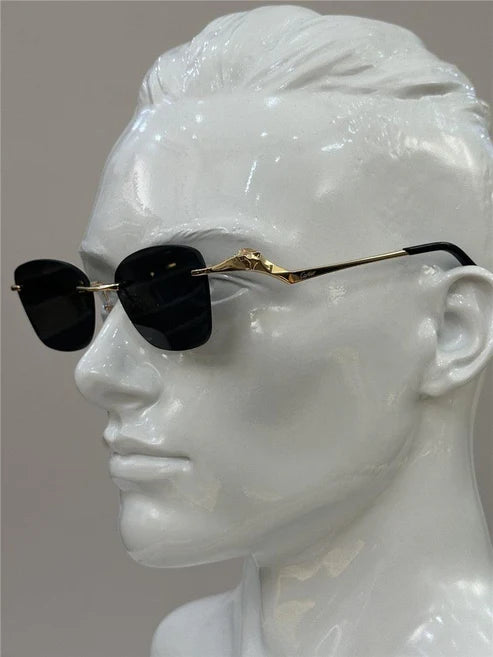 PANTHÈRE DE CARTIER CT 0120 - Platinum-Gold Sunglasses 👑