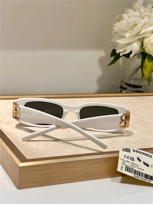 Balenciaga Eyewear BA 0096S rectangle-frame sunglasses Unisex🖤