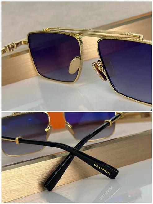 BALMAIN BPS-149C Gold-Silver Sunglasses ✨