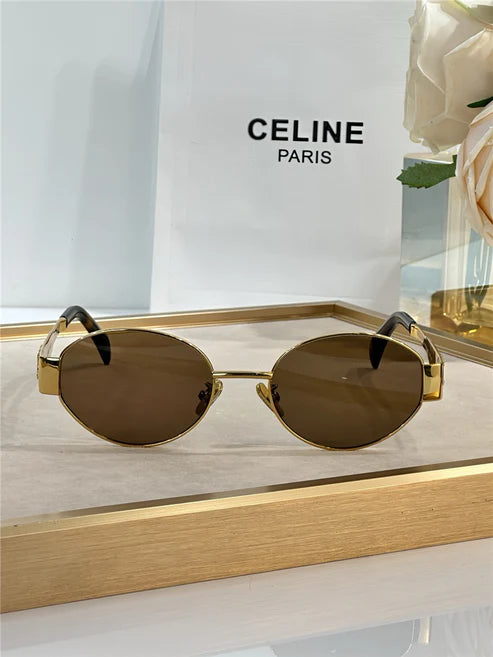 Celine Triomphe Metal Oval 40235 Women's Sunglasses✨