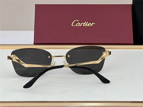 PANTHÈRE DE CARTIER CT 0120 - Platinum-Gold Sunglasses 👑