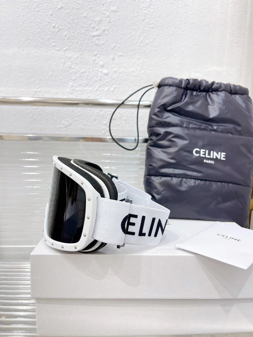 CELINE EYEWEAR Studded Ski Goggles Sunglasses ✨