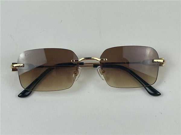 CARTIER CT0290 Gold-Silver Men's Sunglasses 👑