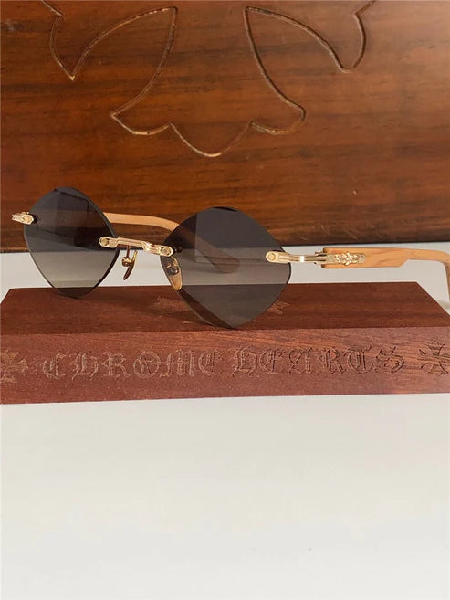 Chrome Hearts DEEP III 3 Rhombus Zeiss Lens Unisex Sunglasses⚜️