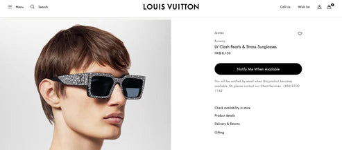 Louis Vuitton Z2396E Runway LV Clash Pearls & Strass Sunglasses✨