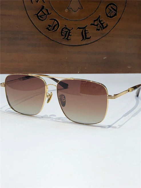 Chrome Hearts 8229 Metal-Acetate Aviator Sunglasses⚜️