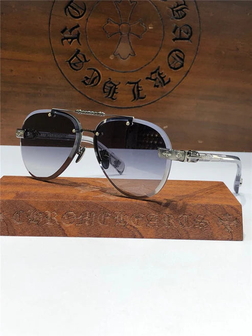 Chrome Hearts 8267 Metal frame Luxury Pilot Sunglasses🔱