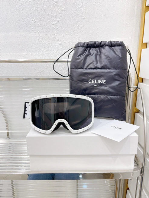 CELINE EYEWEAR Studded Ski Goggles Sunglasses ✨