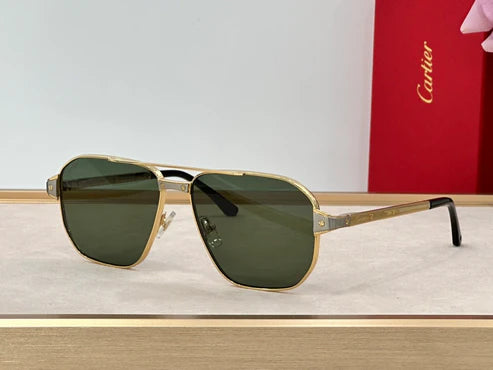 Cartier Exception POLARISED CT0424S 001 Sunglasses Pilot 59-15-140 ✨