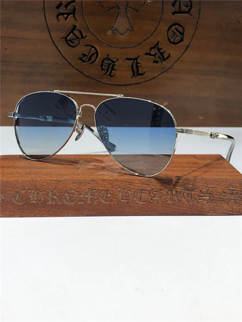 Chrome Hearts 8230 Metal-Acetate Aviator Sunglasses⚜️