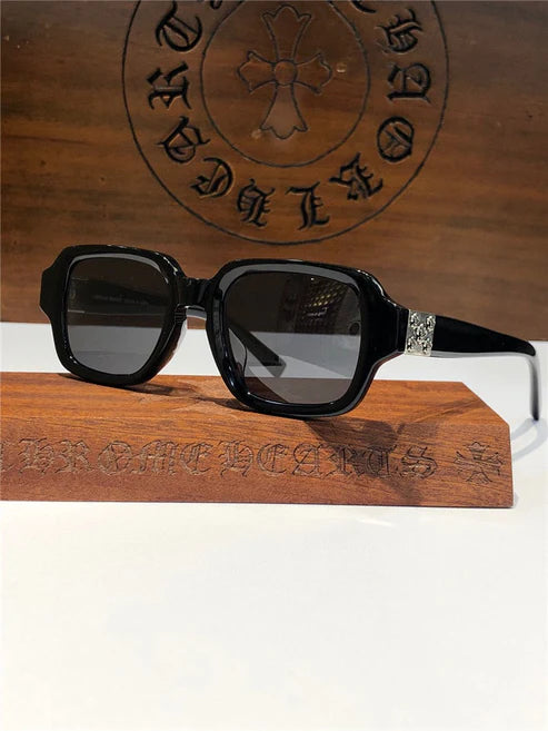 Chrome Hearts TV PARTY matty boy square-frame tinted sunglasses🔱