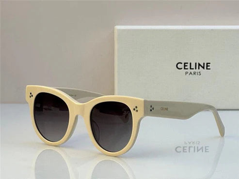 Celine BOLD 3 DOTS CL 4003 IN 01B Round Women's Sunglasses✨