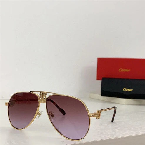 Cartier Santos Vendome Diamond Vintage Style Sunglasses 62mm 💎