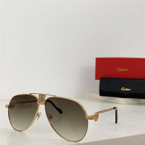 Cartier Santos Vendome Diamond Vintage Style Sunglasses 62mm 💎