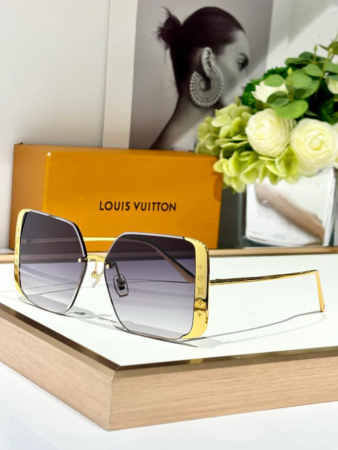 Louis Vuitton Z1994U LV Moon Metal Square Sunglasses Women's Sunglasses ✨