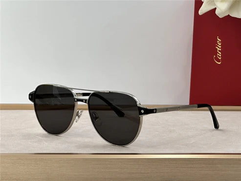 Cartier Exception POLARISED CT0425S 001 Sunglasses Pilot 59-16-140 ✨