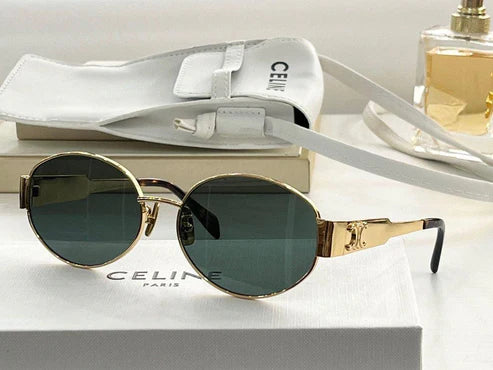 CELINE ovals Triomphe Metal 01 CL40235U 30N Sunglasses ✨