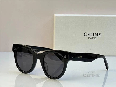 Celine BOLD 3 DOTS CL 4003 IN 01B Round Women's Sunglasses✨