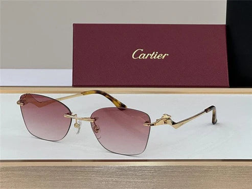 PANTHÈRE DE CARTIER CT 0120 - Platinum-Gold Sunglasses 👑