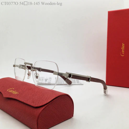 Cartier CT 0377O-NVt Optical Wooden frame 53-21-145 $2945 ✨