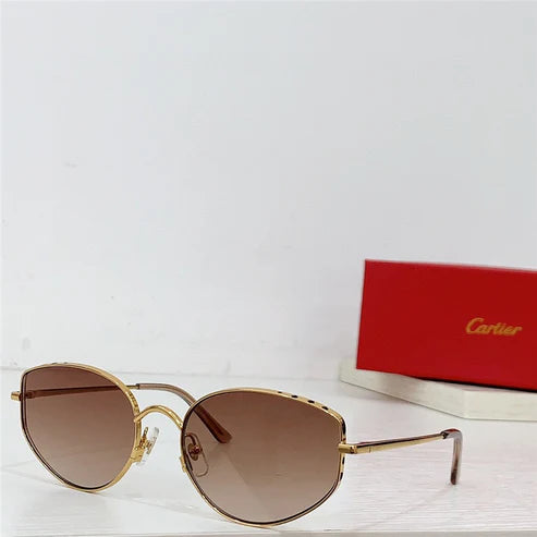 NEW Cartier metal frame sunglasses Panthere Women's s 0300S | 001 🐆