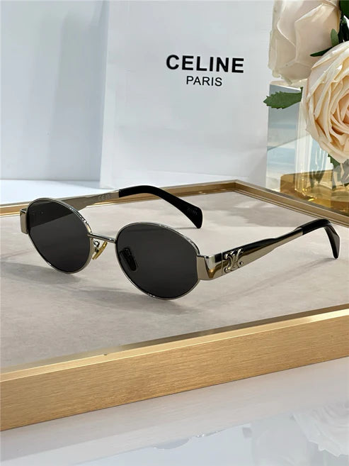 Celine Triomphe Metal Oval 40235 Women's Sunglasses✨